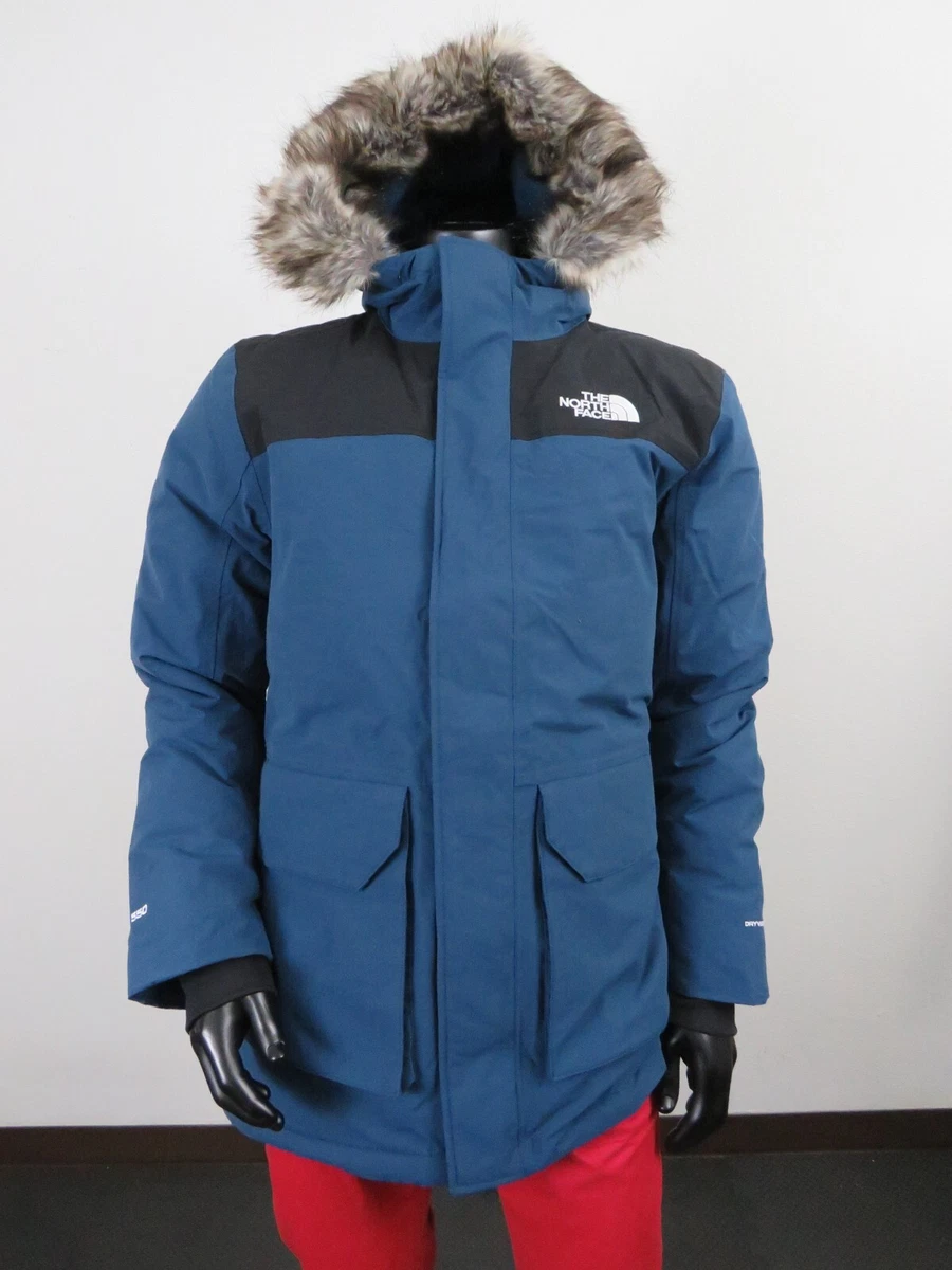 Mens The North Face Tower Peak Parka (Mcmurdo) Down Insulated Winter Jacket Blue