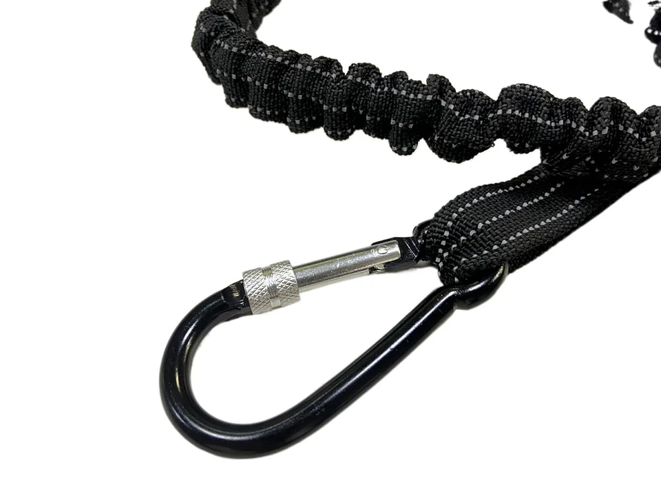 10 x Black Tool Lanyard Aluminum Screw Lock Carabiner, Up to 160cm-Max load 10KG - Image 3 of 4