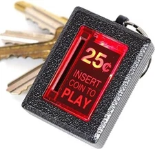 Replicade New Wave Toys Insert Coin Key Chain, Diecast Metal LED light 1:1 Scale