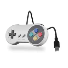 XYAB Wired USB SNES Controller for PC/Mac – Retro Gamepad – Super Nintendo