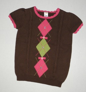 girls argyle sweater
