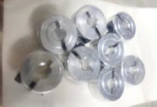 LOT of 8:  One piece clamp-on shaft collar for 3/16" diameter. ALUMINUM. New
