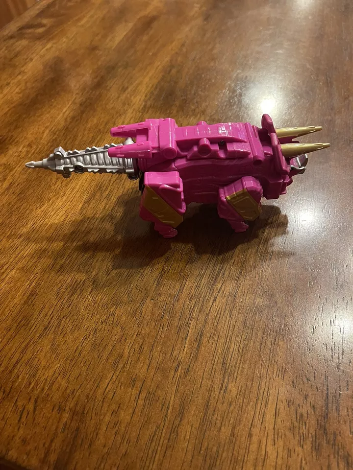 Power Rangers Dino Charge Pink Zord Action Dinosaur Triceratops - Image 2 of 4