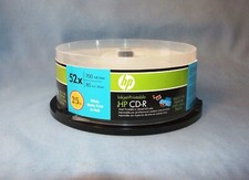 HP Inkjet Printable CD-R 52x 700MB 80 Min - White Matte - 16 pack Open Box