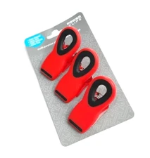 SET OF 3 POWER CLIPS® MULTI-PURPOSE CLIPS SMALL TOYS CRAFTS PAPER CHIPS RED