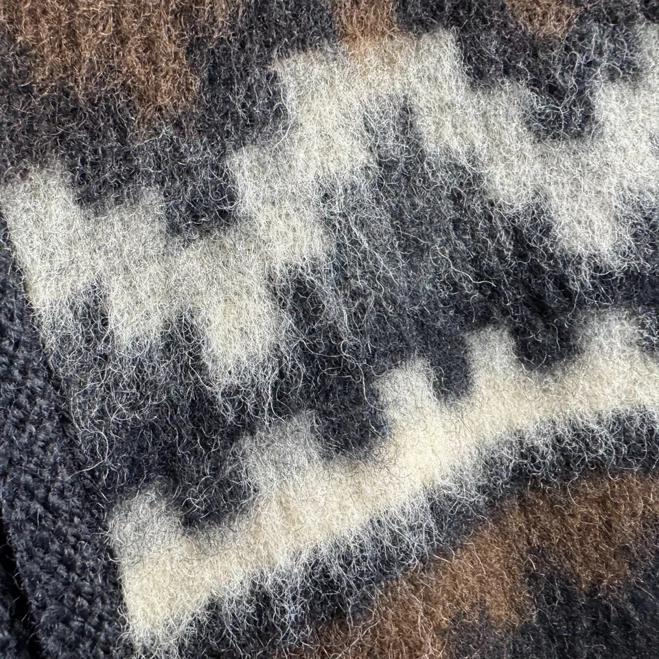 复古 60 年代夹克小号 21x25 无领羊毛马海毛? Western Lightning拉链 — 第 3/4 张图片