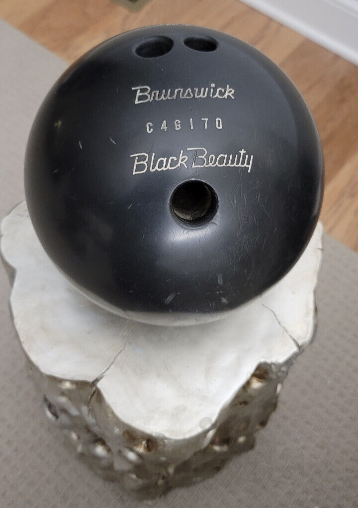 Vintage Brunswick Black Beauty Bowling Ball 14lbs (13lb 3oz) eBay