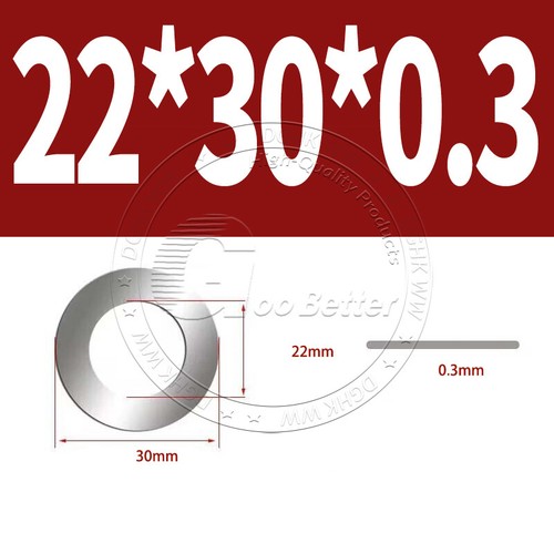 Shim Washers 0.1/0.2/0.3/0.5mm Thick DIN 988 High Quality 304 Stainless Steels - Picture 176 of 239