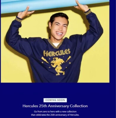 New Disney Hercules Pullover Sweater Windbreaker POCKETS