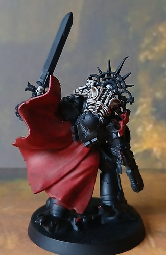 Warhammer 40k Marines Espaciales Templarios Negros Mariscal Pintado - Imagen 3 de 4