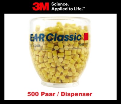 Gehörschutzstöpsel E-A-R  Classic  500 Paar Refill Dispenser Box 28 dB EN 352-2