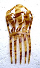 Late Victorian Faux tortoiseshell Spanish hair comb - NO US IMPORT FEES