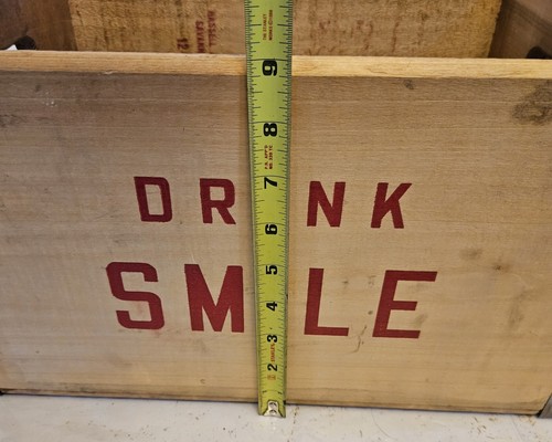 RARE ANTIQUE ORANGE SMILE SODA CO. WOOD CRATE ST. LOUIS MO. 1959 HASSELL LUMBER - Picture 10 of 11