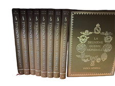 ANCIEN LIVRE LA DEUXIEME SECONDE GUERRE MONDIAL WW2 8 TOMES PAS SAC CAISSE OUTIL