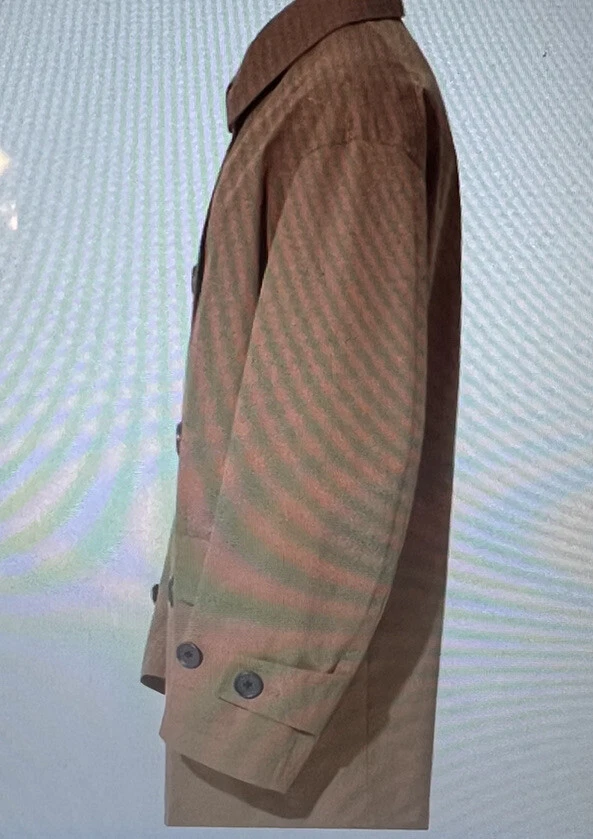 NWT Uniqlo +J Jil Sander Soutien Collar Short Coat in Beige Large
