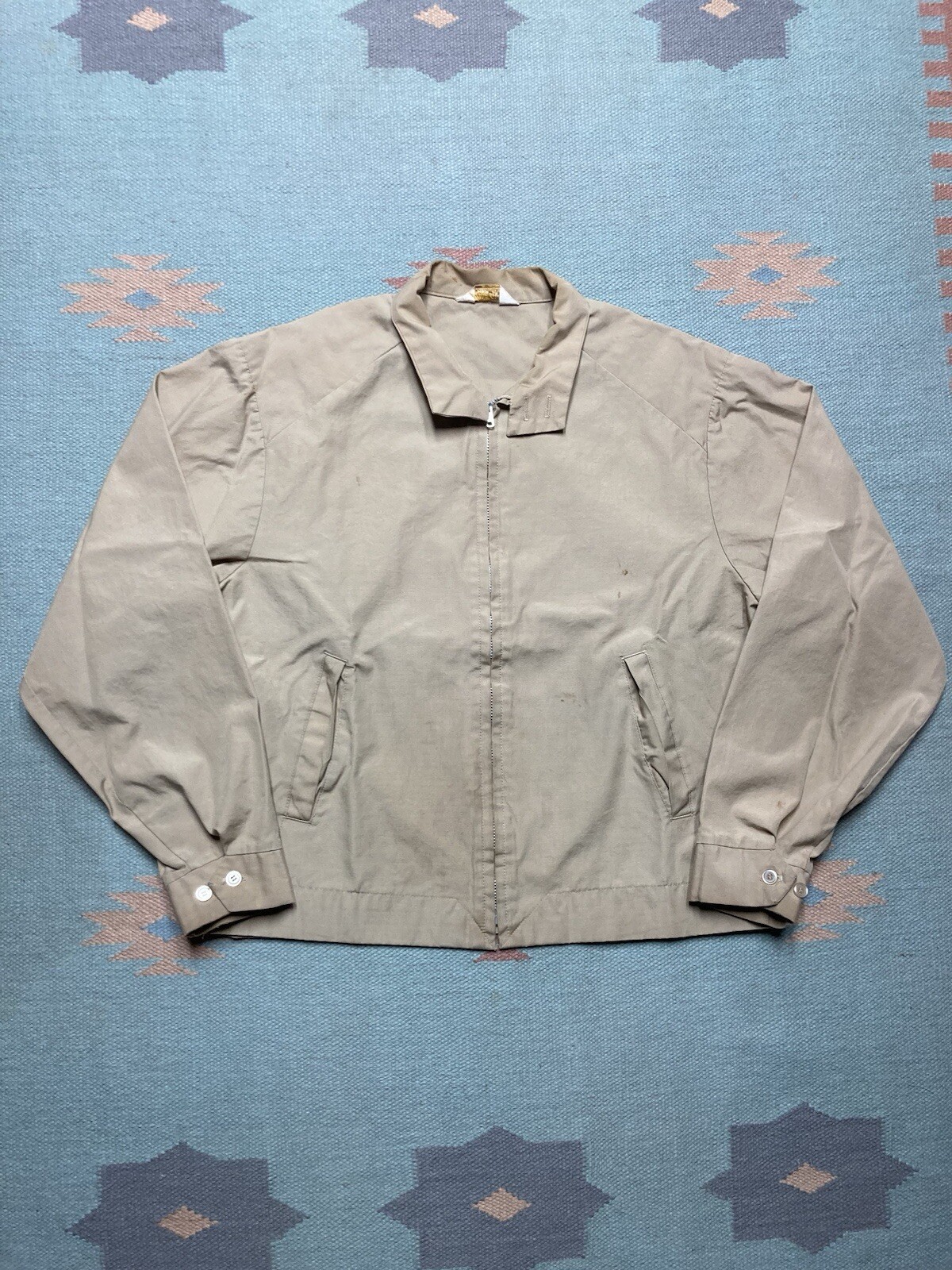 Vintage 50s 60s lightweight cotton work jacket Harrington talon  