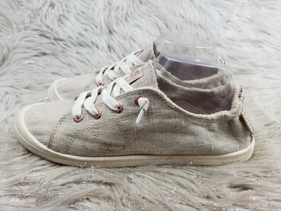 ROXY Surf Bayshore III Gris Lino Informal Zapatos Activos Talla US 9.5 EUR 40.5 Foto 3 de 4