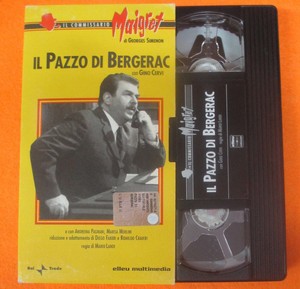 Vhs Film Il Pazzo Di Bergerac Il Commissario Maigret Gino Cervi F181 No Dvd Ebay