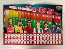 GERMAN BUNDESLIGA FOOTBALL LADDERS PULLOUT STECKTABELLE 2024-25
