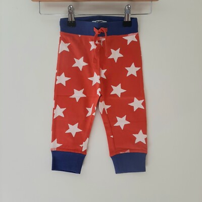 New Baby Boden Boys Joggers 0-3m Star Print Jersey Trousers New