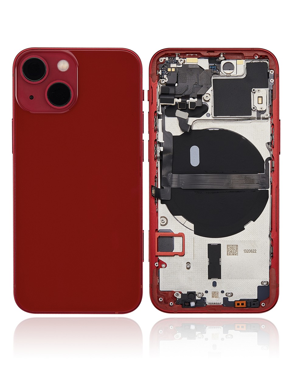 Back Housing W/ Small Components Pre-Installed Compatible iPhone