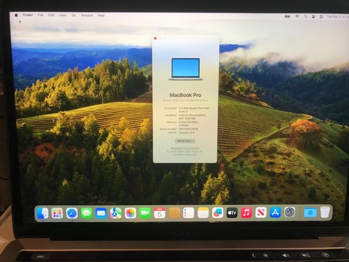 APPLE MacBook 13" 2018 A1989 MR9Q2LL/A i5 2.3GHZ 8GB 256GB USED #958