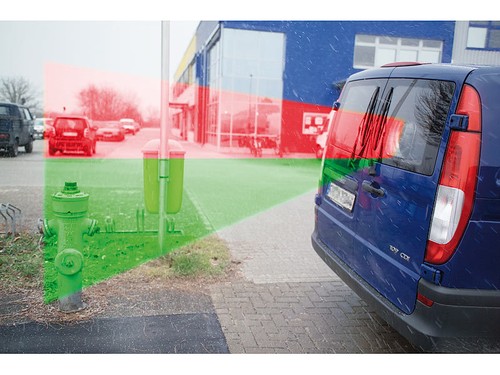 Weitwinkellinse Fresnel-Linse Auto Kfz PKW Bus Einparkhilfe Rückfahrhilfe 25x20 - Bild 3 von 6
