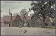 Simon Langton Schools, Canterbury - 1906 Pellit & Sons postcard