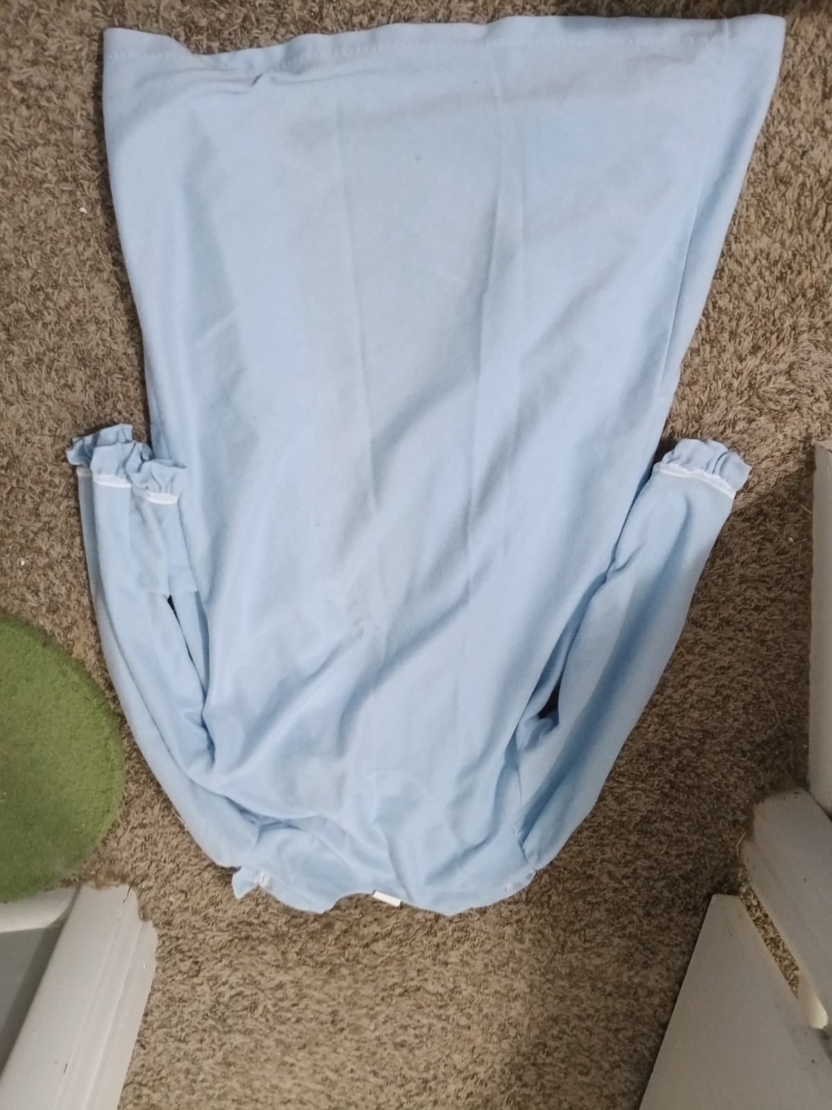 Medium Women's Simply Basic Blue Bathrobe, Ruffle… - image 2