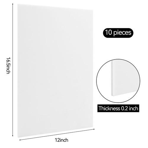 10 Pack Foam Boards,Thickness White Foam Core Backing Board 3/16" Foam Poster... - Picture 2 of 7