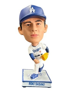 Roki Sasaki (LA Dodgers) 4.5 Inch Square Base Mini BigHead