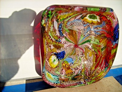 Murano Ascher Schale XXL 1,9 kg Diagonal 23 cm -18x18 cm AVEM Rest of the day