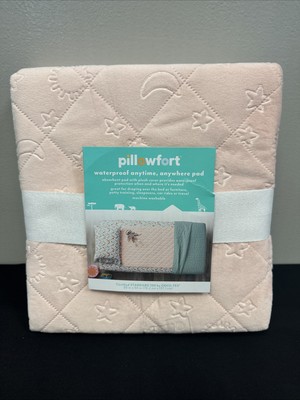 Pillowfort Absorbent Waterproof Anywhere Pad w/Plush Cover, 30'' x 54'' Pink