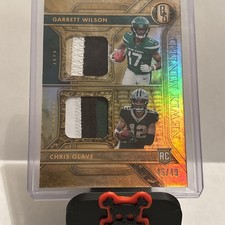 2022PaniniGold Newly Minted Dual Patch /49 Garrett Wilson, ChrisOlave RC SSP