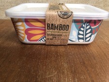 Nuevo contenedor de almacenamiento de alimentos de fibra de bambú Cool-Gear con tapa