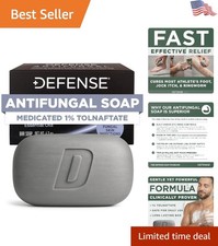 Defense Antifungal Bar Soap - Daily Fungal Treatment for All Skin Types, 4.2 oz