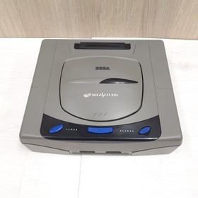 SEGA SATURN CONSOLE JAPAN GRAY with 2 Controllers & 5 Games DAYTONA USA HST-3200