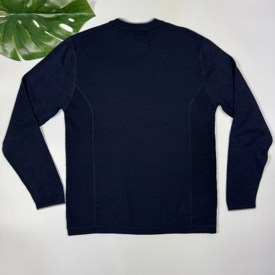 Pendleton NWT Mens S 100% Merino Wool Blue Color Crewneck Sweater - Image 3 of 4