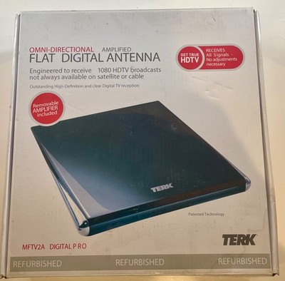 TERK  Omni Directional Amplified Flat Digital HDTV Antenna-Black