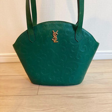 Borsa a tracolla Saint Laurent a mano tote bag YSL Cassandra in pelle verde...