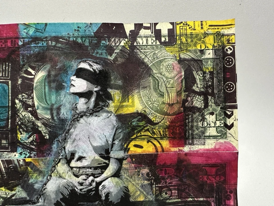 Chris Boyle - En la oscuridad - Moneda de dólares coleccionables arte dinero 1/1 Foto 4 de 4