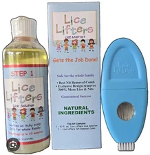 Brand New Lice Lifters Lice & Nit Kit Treatment - Natural Ingredients