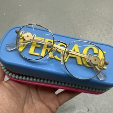 Versace VK1002 Eyeglasses Girls Frame Gold Full Rim Style 46mm With Case