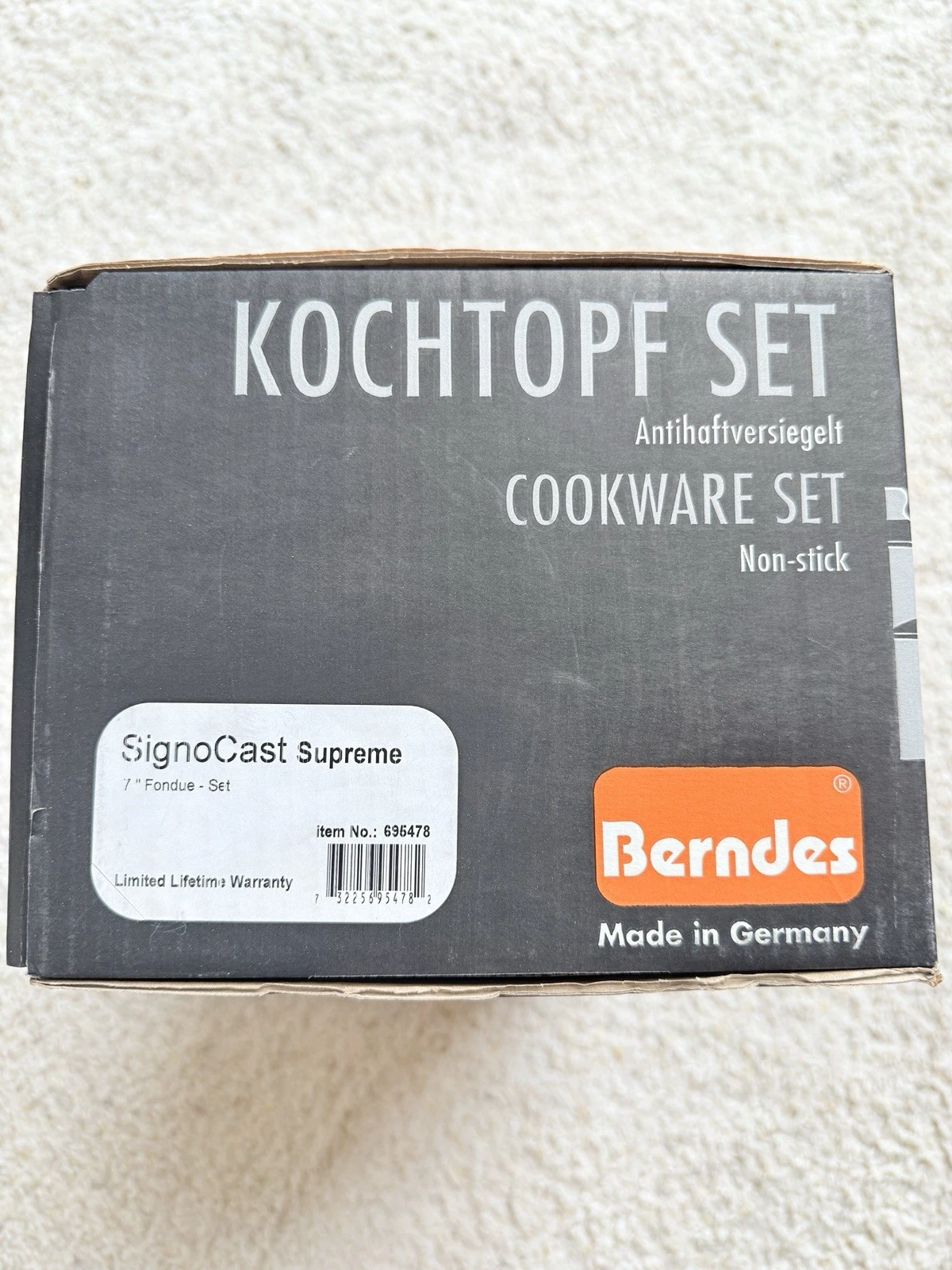 NEW Berndes 7” Fondue Set Made In Germany With 8 Fondue Forks
Opens in a new window or tab