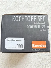 NEW Berndes 7” Fondue Set Made In Germany With 8 Fondue Forks 