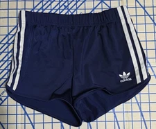 ADIDAS TREFOIL TENNIS/Track SHORTS BLUE WHITE STRIPES USA Kids Size XS