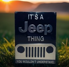 Its A Jeep Thing You Wouldnt Understand Metal Embossed Sign New Its A Jeep Thing You Wouldnt Understand Metal Embossed Sign New