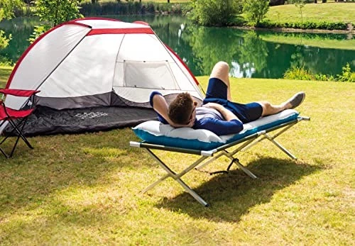 COLCHÓN DE CAMPING DE LUJO INTEX TRUAIRE TPU 26,5 PULGADAS X 72,5 PULGADAS X 6,75 PULGADAS - GRIS Foto 4 de 4