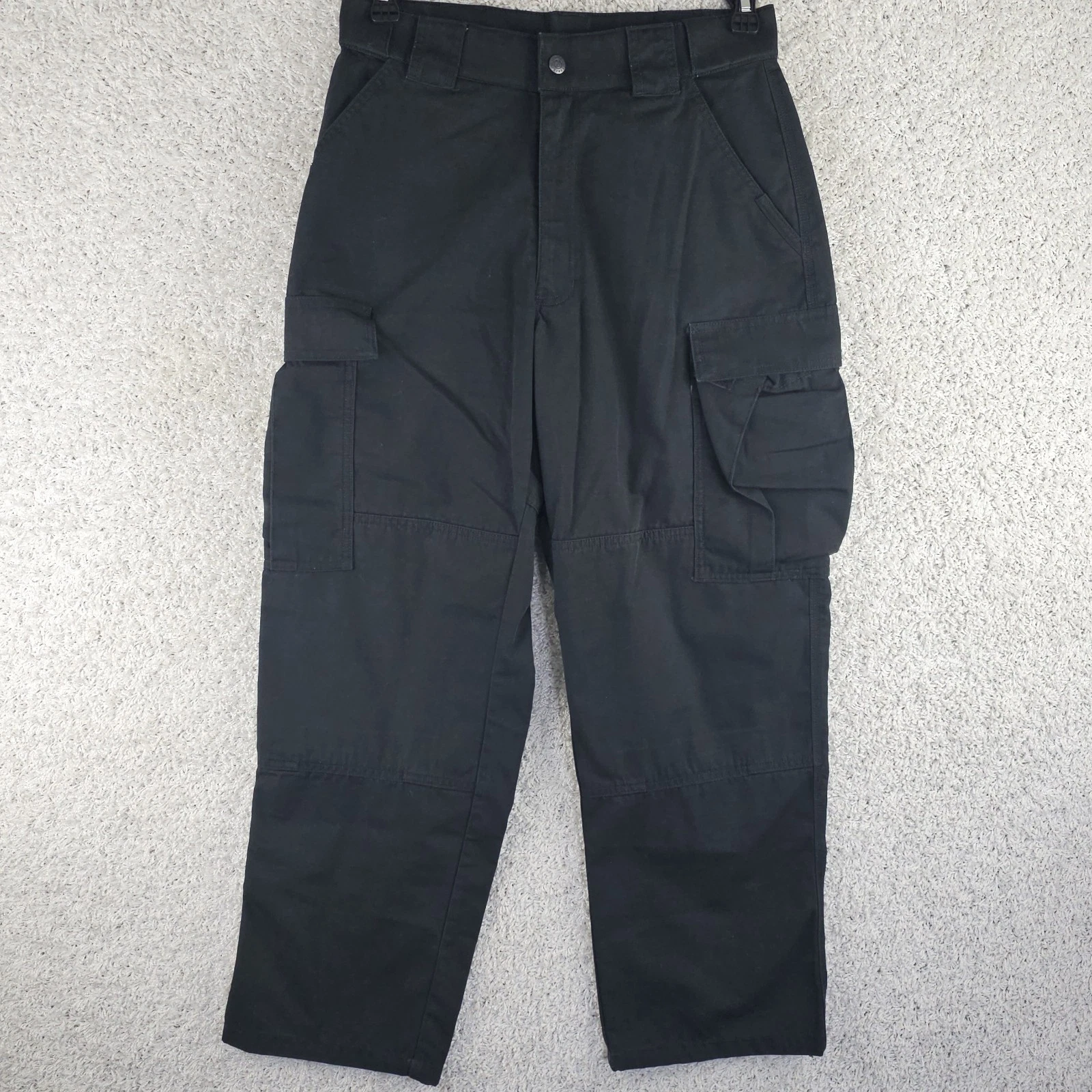 5.11 Tactical Black Ripstop Cargo Pants Sz 31X28.5 Double Knee Utility