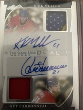 2023 Leaf In The Game Kirk Muller/ Guy Carbonneau Dual Patch Auto 1/2